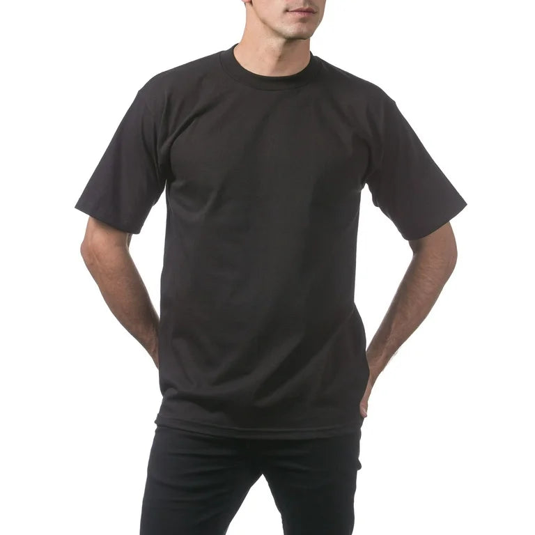 3 Pack Pro Club Men's T-Shirt 100% Cotton-Short Sleeves