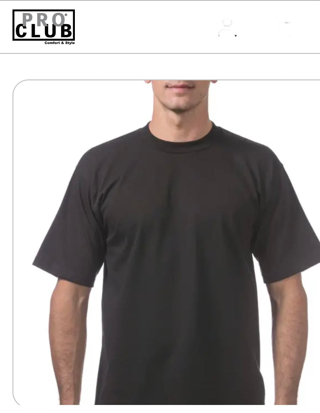 3 Pack Pro Club Men's T-Shirt 100% Cotton-Short Sleeves